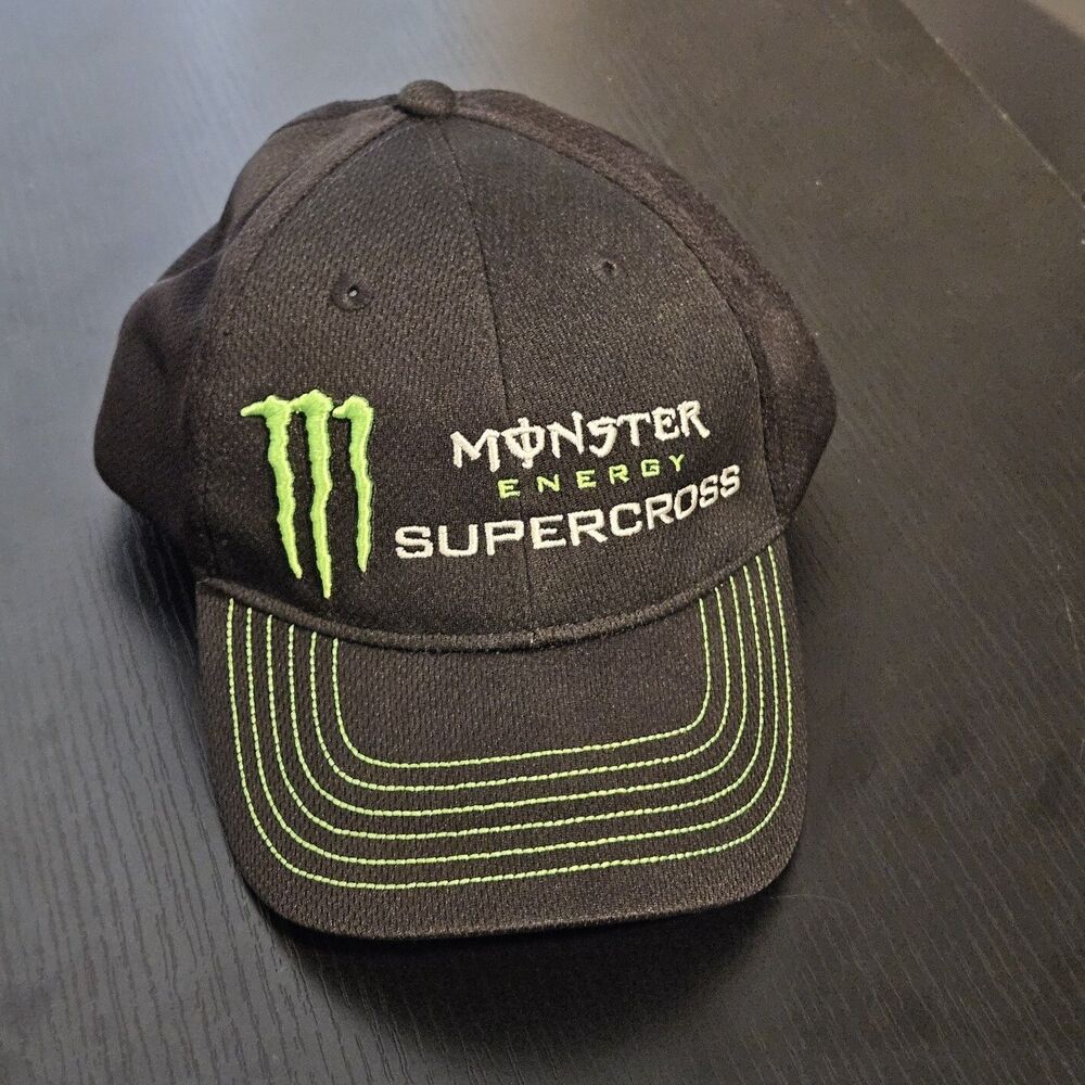 Monster Energy Supercross Motorcycle Racing Snapback Baseball Hat One Size